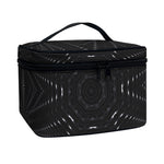 Black Kaleidoscope Print Travel Makeup Bag