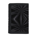 Black Kaleidoscope Print Trifold Wallet