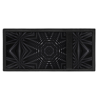 Black Kaleidoscope Print Trifold Wallet
