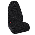 Black Kaleidoscope Print Waterproof Car Seat Cover