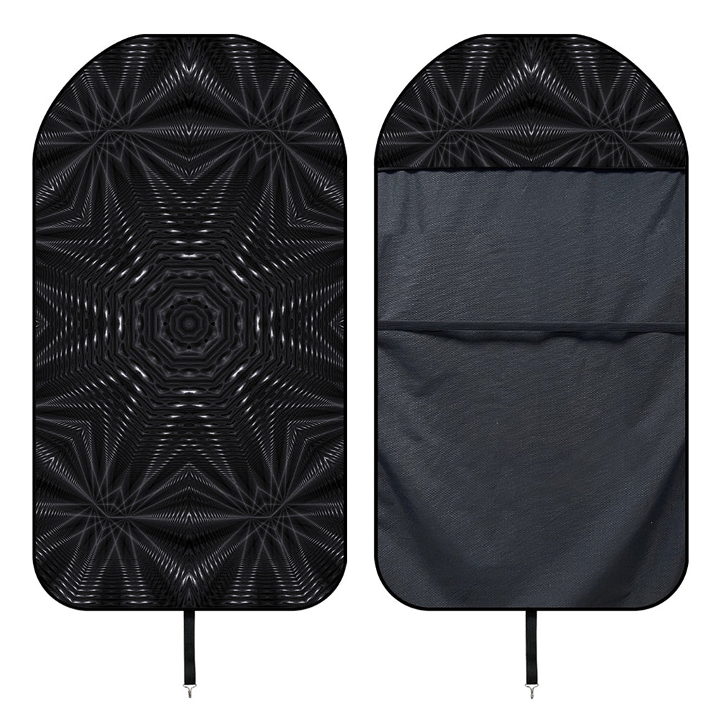Black Kaleidoscope Print Waterproof Car Seat Cover