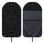 Black Kaleidoscope Print Waterproof Car Seat Cover