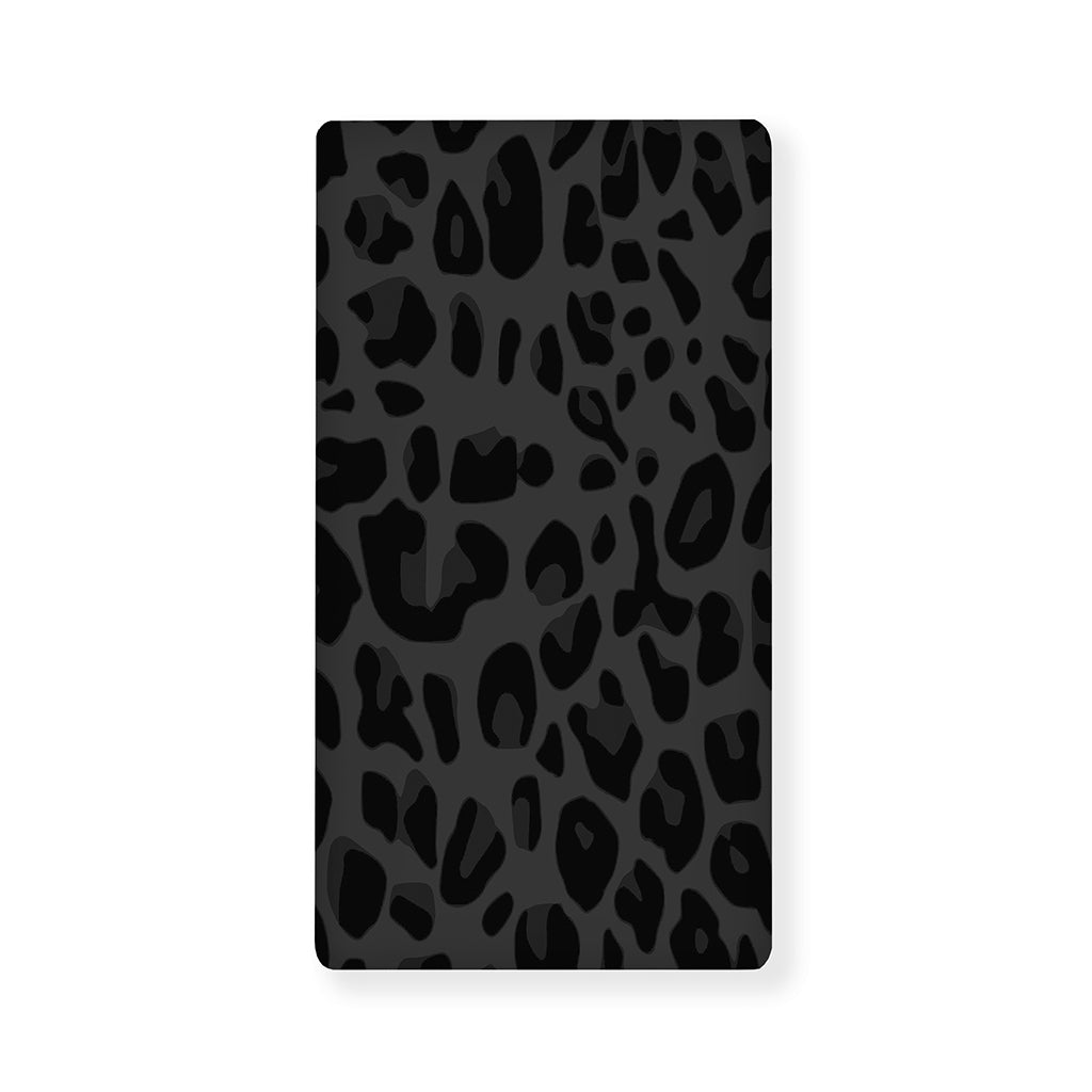 Black Leopard Print Baby Crib Sheet