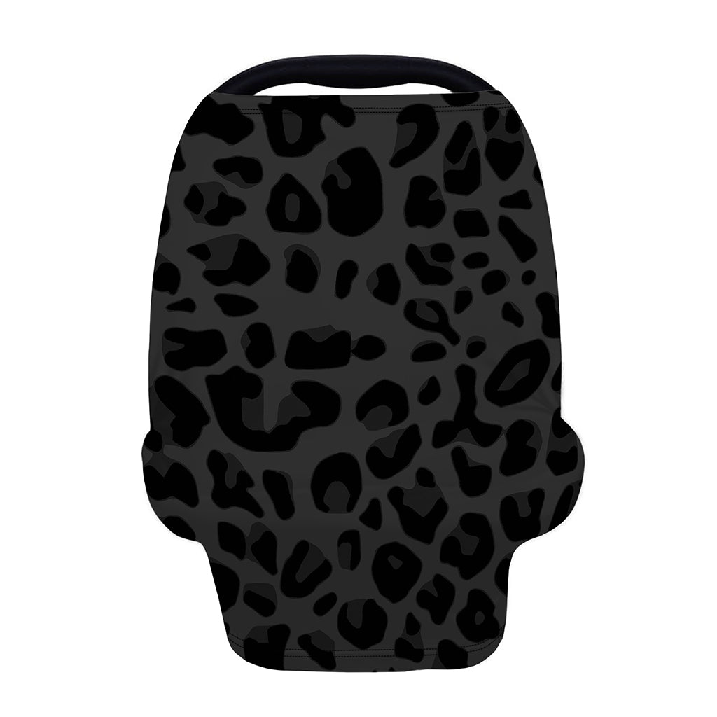 Black Leopard Print Baby Seat Cover