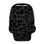Black Leopard Print Baby Seat Cover