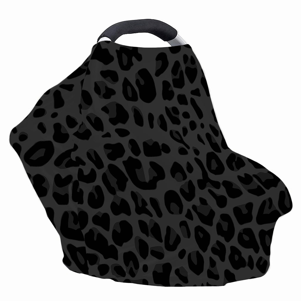 Black Leopard Print Baby Seat Cover