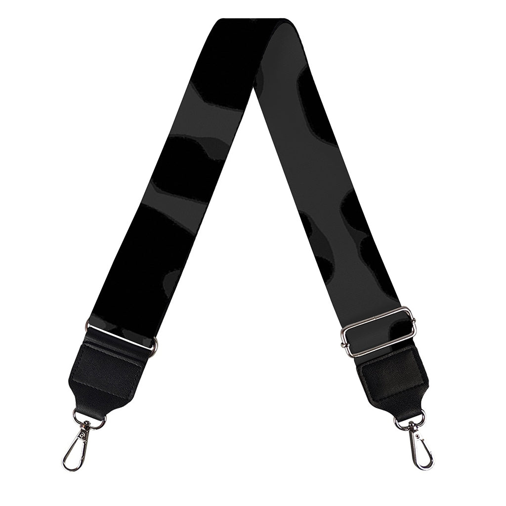 Black Leopard Print Bag Strap