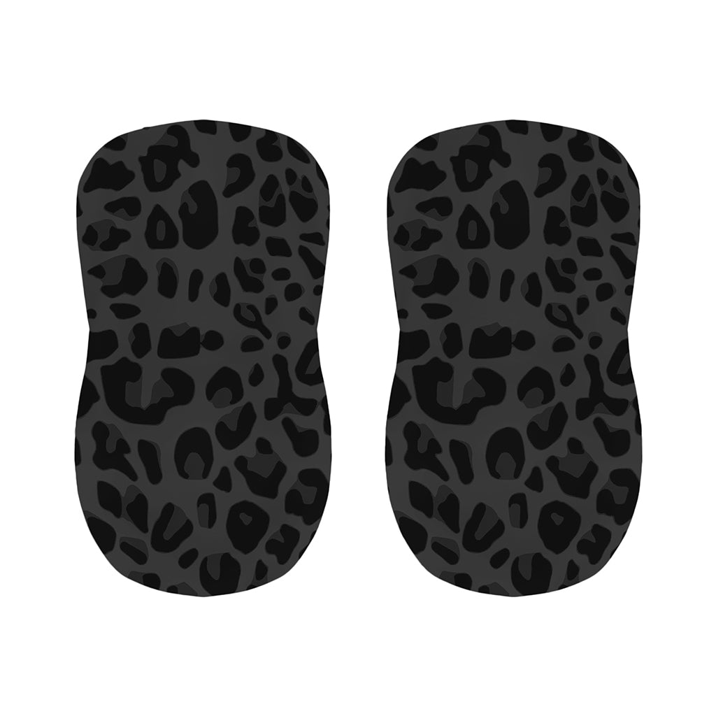 Black Leopard Print Bar Stool Covers