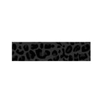 Black Leopard Print Bed Runner