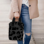 Black Leopard Print Bible Tote Bag