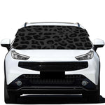 Black Leopard Print Car Windshield Snow Cover