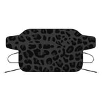 Black Leopard Print Car Windshield Snow Cover