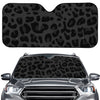 Black Leopard Print Car Windshield Sun Shade