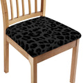 Black Leopard Print Chair Cushion Cover