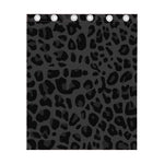 Black Leopard Print Curtain