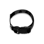 Black Leopard Print Dog Collar