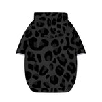 Black Leopard Print Dog Zip Up Hoodie
