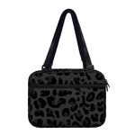 Black Leopard Print Double Strap Bible Bag