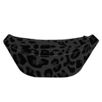 Black Leopard Print Fanny Pack