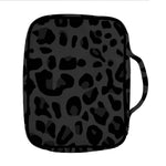 Black Leopard Print Front Pocket Bible Bag