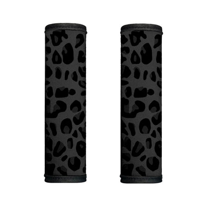 Black Leopard Print Handle Covers