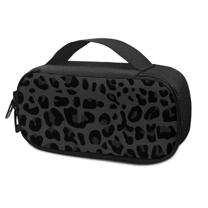 Black Leopard Print Insulin Cooler Travel Case