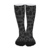 Black Leopard Print Long Socks