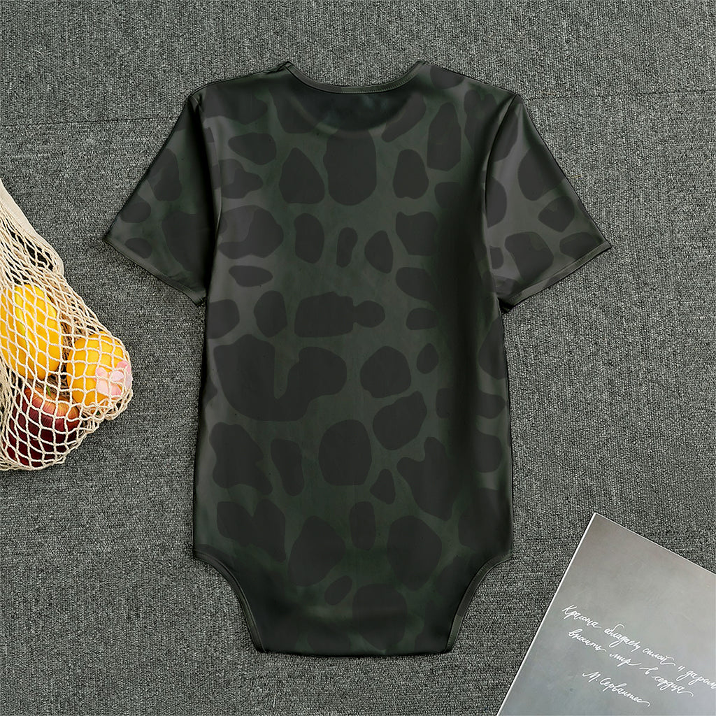 Black Leopard Print Men's Bodysuit