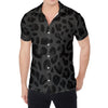 Black Leopard Print Men's Shirt