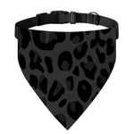 Black Leopard Print Over The Collar Dog Bandana
