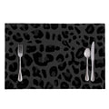Black Leopard Print Placemat