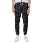 Black Leopard Print Scuba Joggers