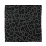 Black Leopard Print Silk Bandana