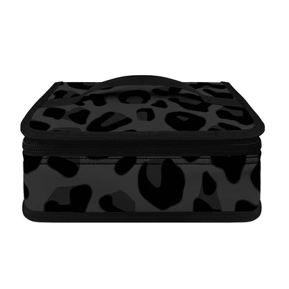 Black Leopard Print Small Lunch Bag