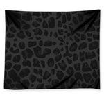 Black Leopard Print Tapestry