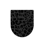 Black Leopard Print Toilet Lid Cover