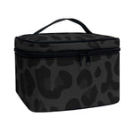 Black Leopard Print Travel Makeup Bag