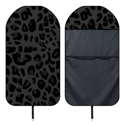 Black Leopard Print Waterproof Car Seat Cover