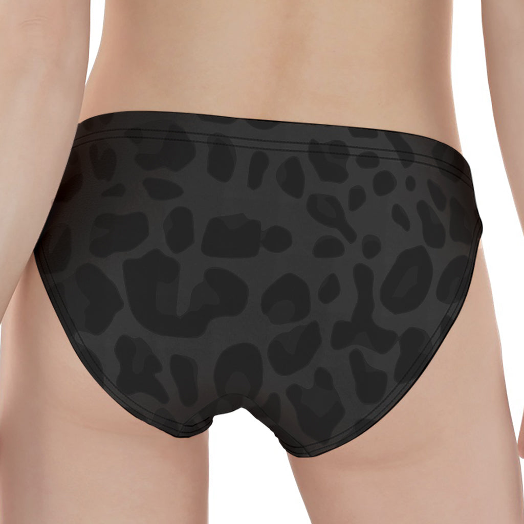 Black Leopard Print Women's Panties