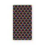 Black Mermaid Scales Pattern Print Baby Crib Sheet