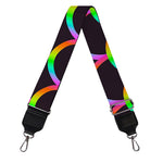 Black Mermaid Scales Pattern Print Bag Strap
