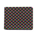Black Mermaid Scales Pattern Print Bifold Wallet