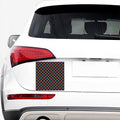 Black Mermaid Scales Pattern Print Car Sticker