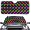 Black Mermaid Scales Pattern Print Car Windshield Sun Shade