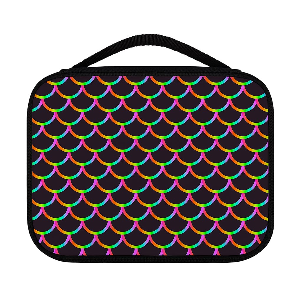 Black Mermaid Scales Pattern Print Classic Bible Case