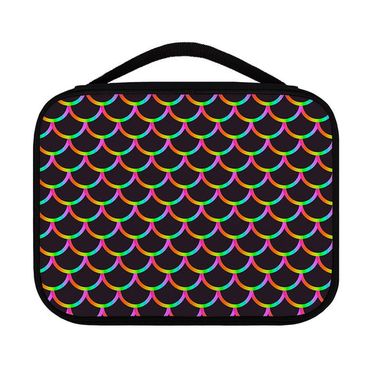Black Mermaid Scales Pattern Print Classic Bible Case