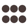 Black Mermaid Scales Pattern Print Coaster Set