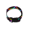Black Mermaid Scales Pattern Print Dog Collar