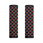 Black Mermaid Scales Pattern Print Handle Covers