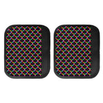 Black Mermaid Scales Pattern Print Handle Covers